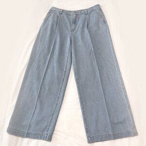 The Madewell Harlow Wide-Leg Jean in Benicia Wash: Airy Denim Edition Size 31
